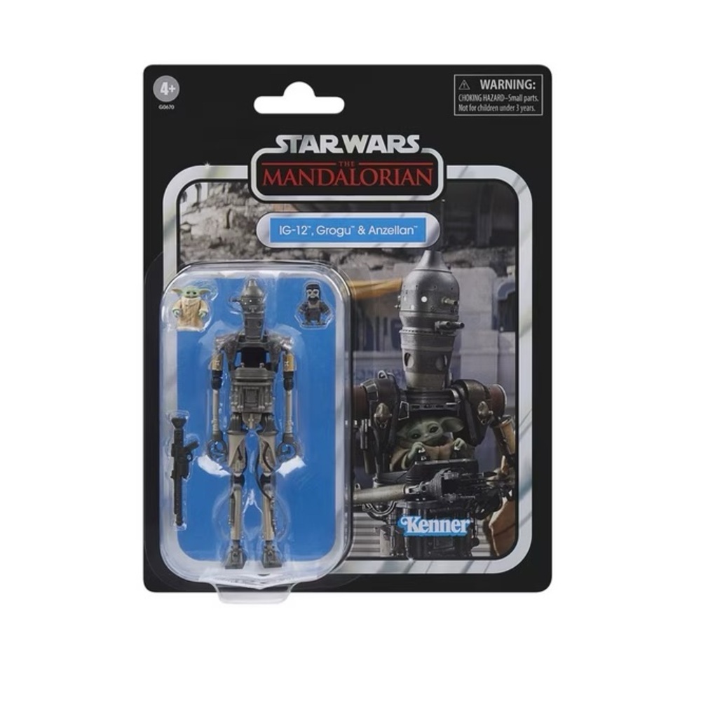 Star Wars The Vintage Collection IG-12, Grogu  Mandalorian Action Figure NIB